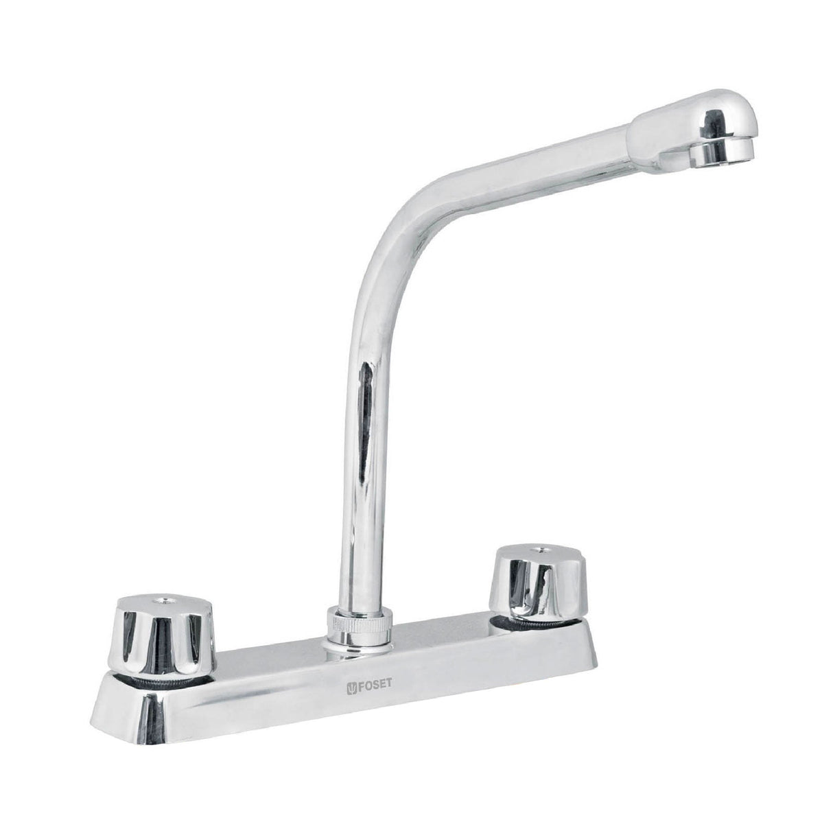 Mezcladora 8' Fregadero Cromo, Cuello Cobra, Compresión, Basic