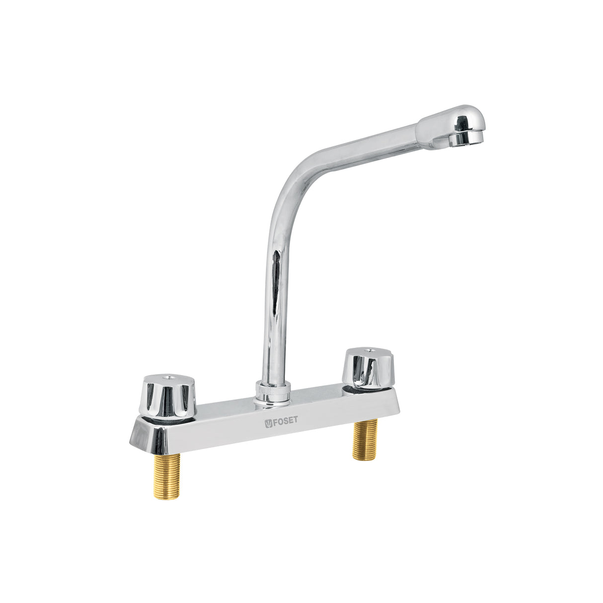 Mezcladora 8' Fregadero Cromo, Cuello Cobra, Hexagonal, Basic