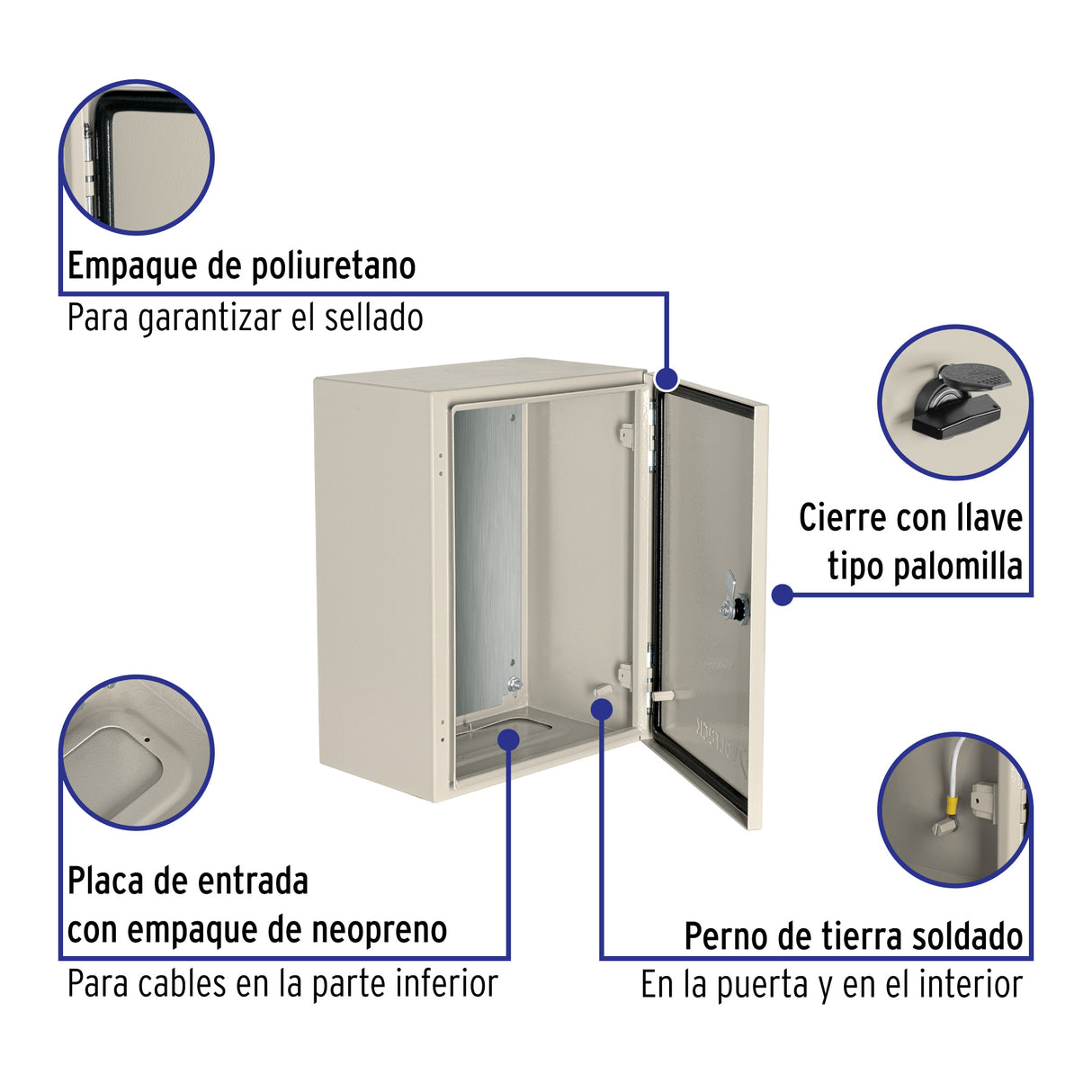 Gabinete Metálico, 400 X 300 mm, Volteck