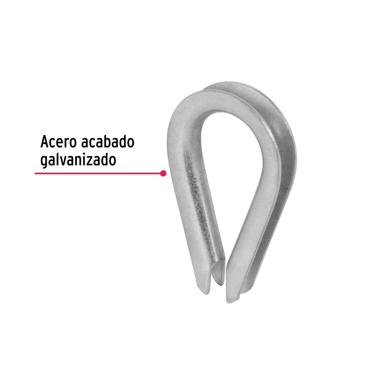 Bolsa con 10 Guardacabos para Cable de Acero de 1/8', Fiero