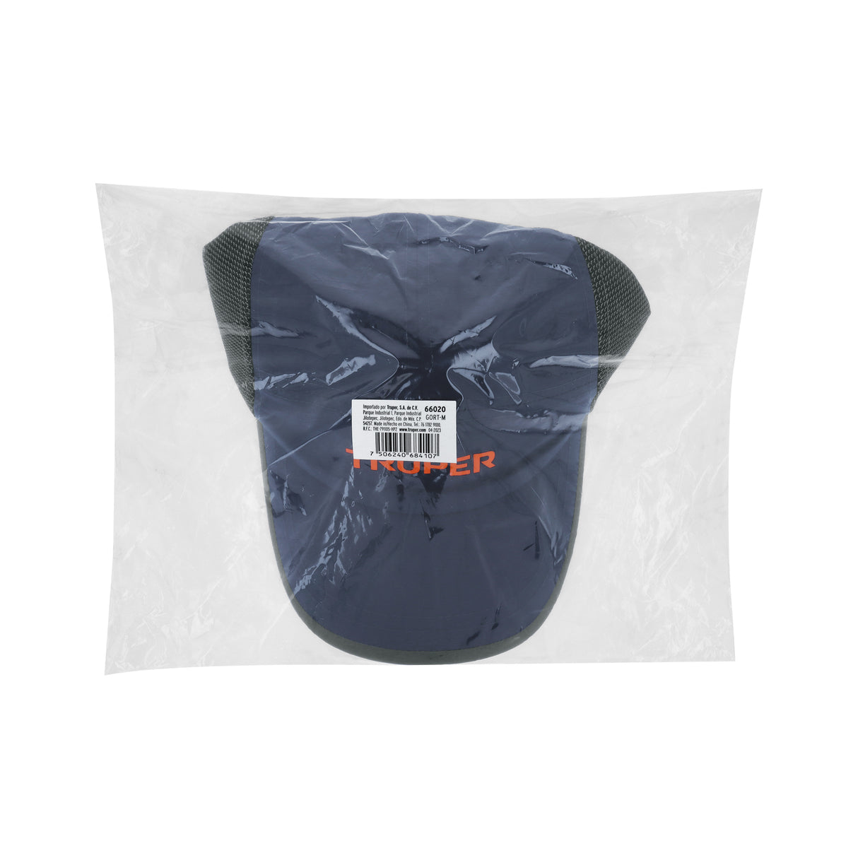 Gorra Color Azul Marino, 100% Poliéster, Truper