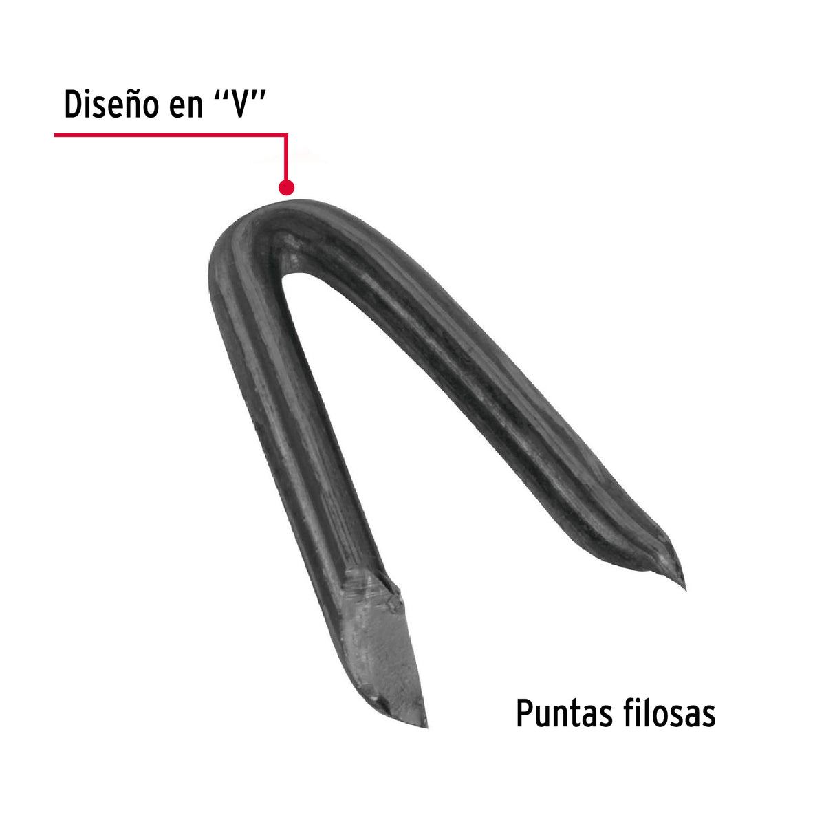 Caja con 10 kg de Grapas 1-1/4' Negras para Alambre de Púas