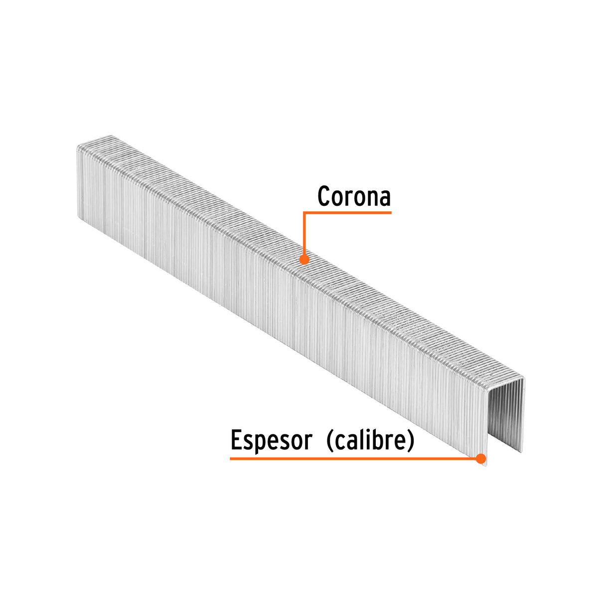 Caja con 5000 Grapas Corona 3/8' Calibre 22, 16 mm para ENNE-70