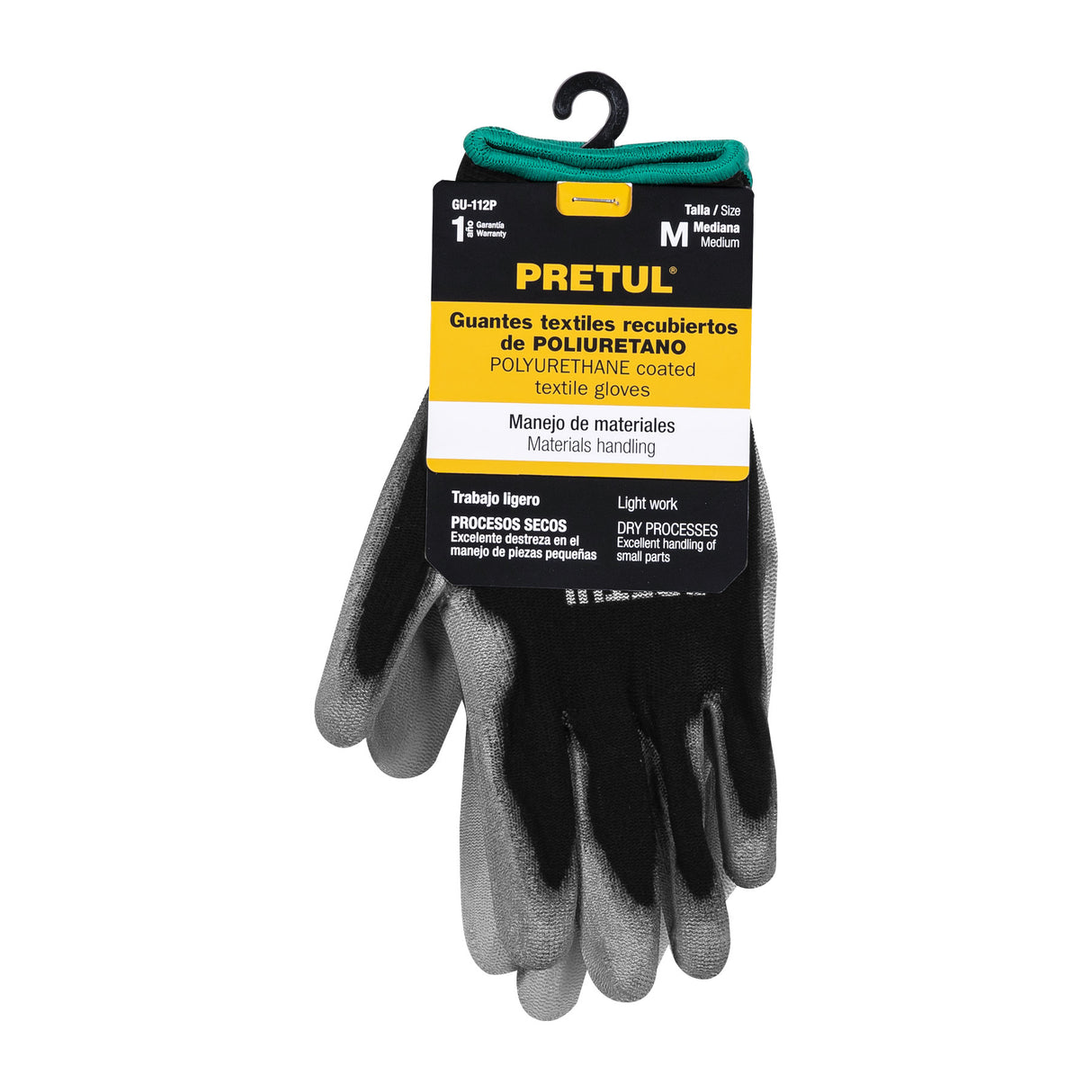 Guantes de Nylon Recubiertos de Poliuretano, m, Pretul