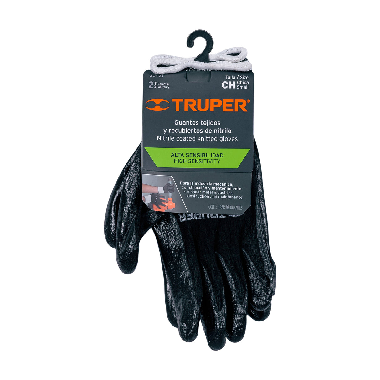 Guantes de Nylon Recubiertos de Nitrilo, Ch, Truper