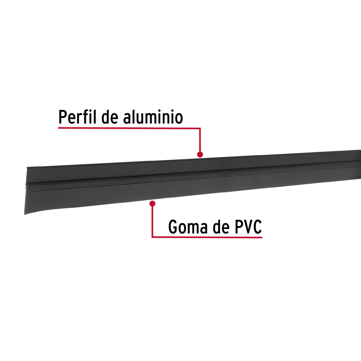 Guardapolvo Fijo de 100 cm, Negro, Hermex