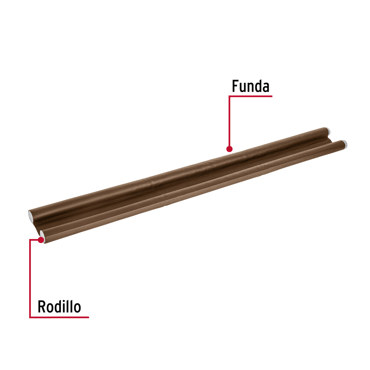 Guardapolvo con Funda 95 cm, Café, Hermex