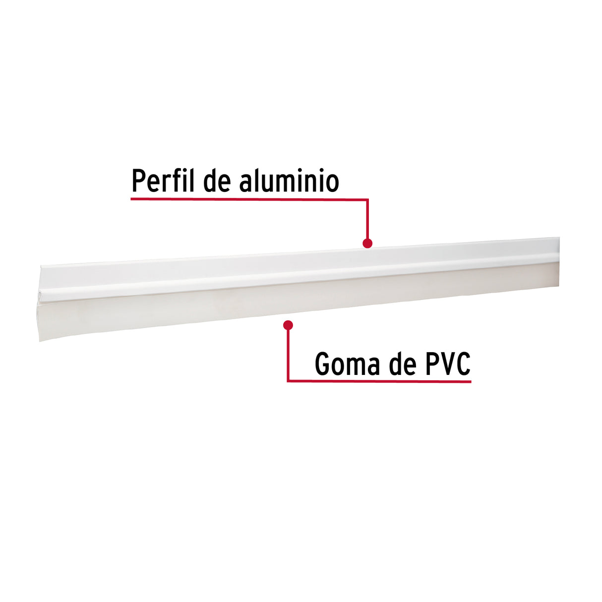 Guardapolvo Fijo de 120 cm, Blanco, Hermex