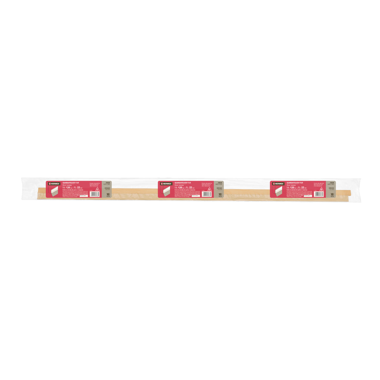 Guardapolvo Fijo de 120 cm, Dorado, Hermex