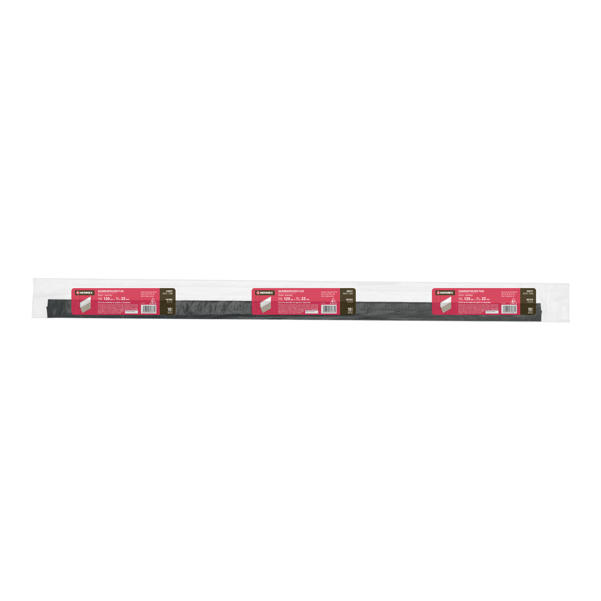 Guardapolvo Fijo de 120 cm, Negro, Hermex