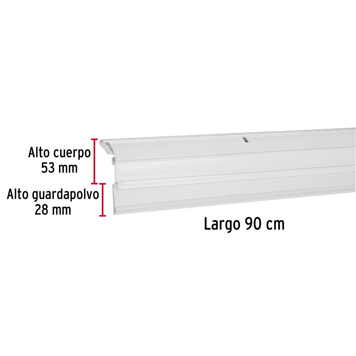 Guardapolvo Automático 90 cm Blanco, Hermex