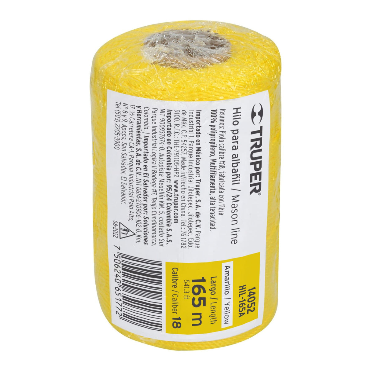 Carrete con 165 m de Hilo para Albañil Amarillo, Truper