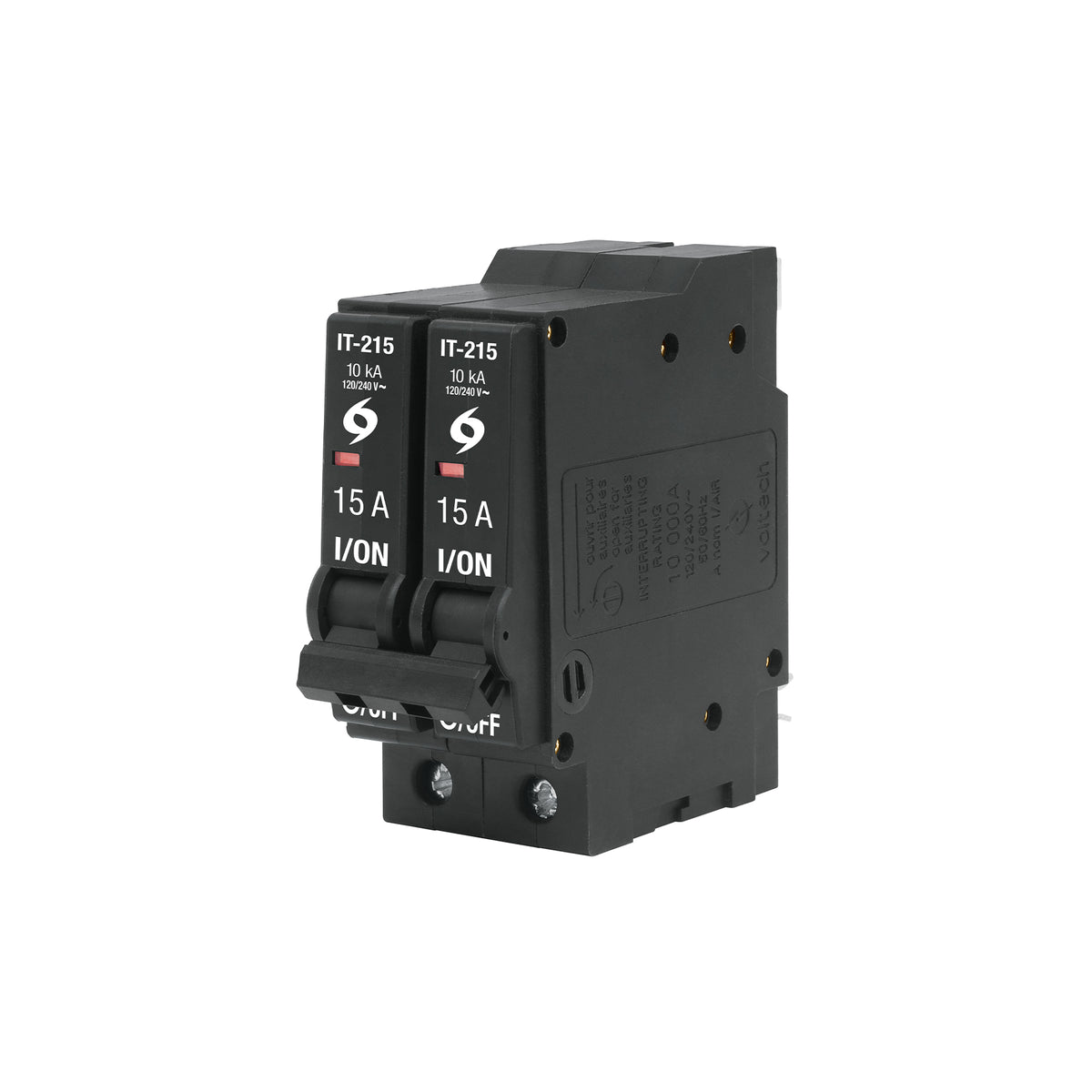Interruptor de 2 Polos 15 a, Enchufable, a Granel, Volteck