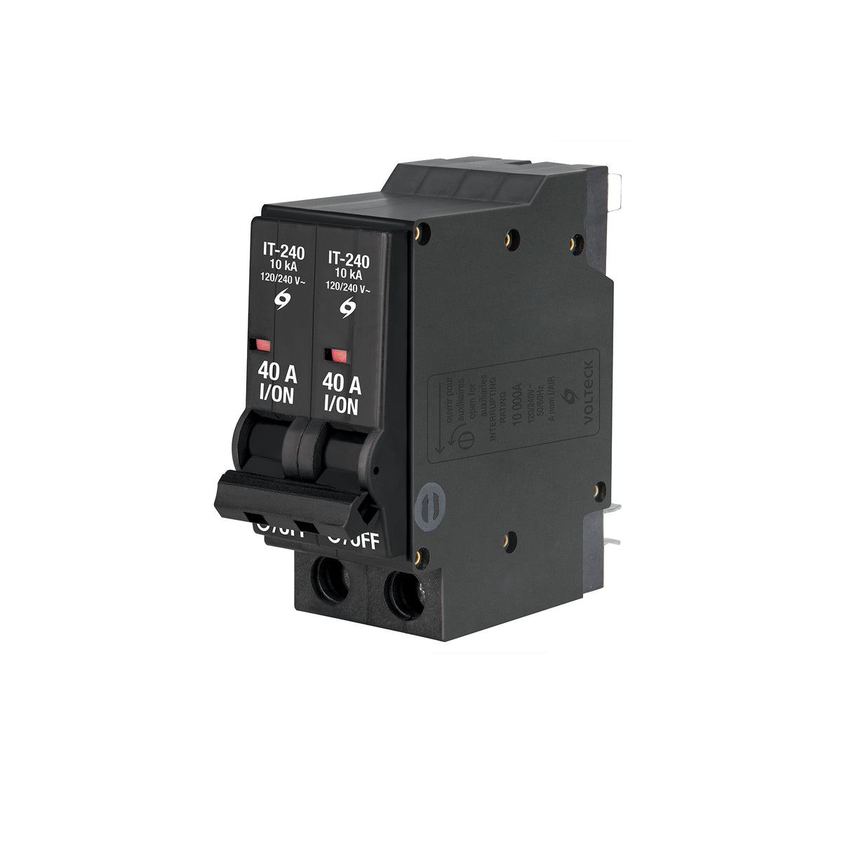 Interruptor de 2 Polos 40 a, Enchufable, a Granel, Volteck