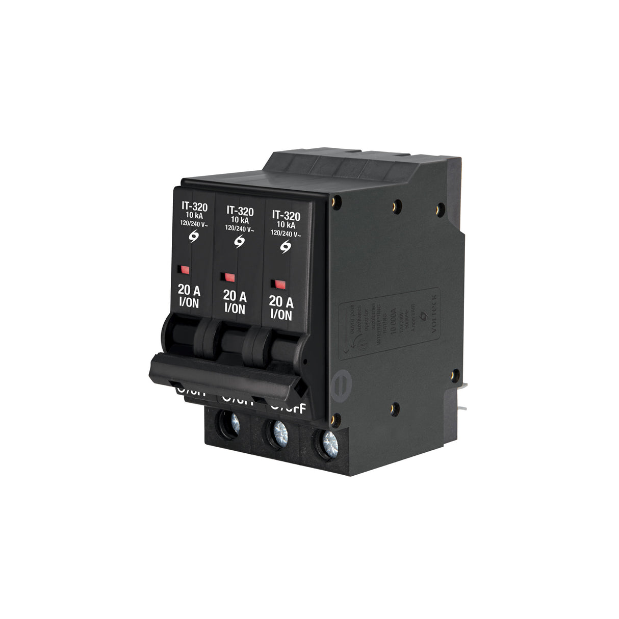 Interruptor de 3 Polos 20 a, Enchufable, Volteck