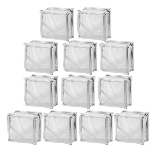 Vitroblock Modelo Water Cube 19X19 cm 12 Piezas