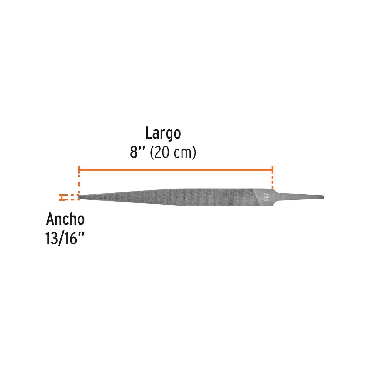 Lima para Cerrajero Fina 8', Truper