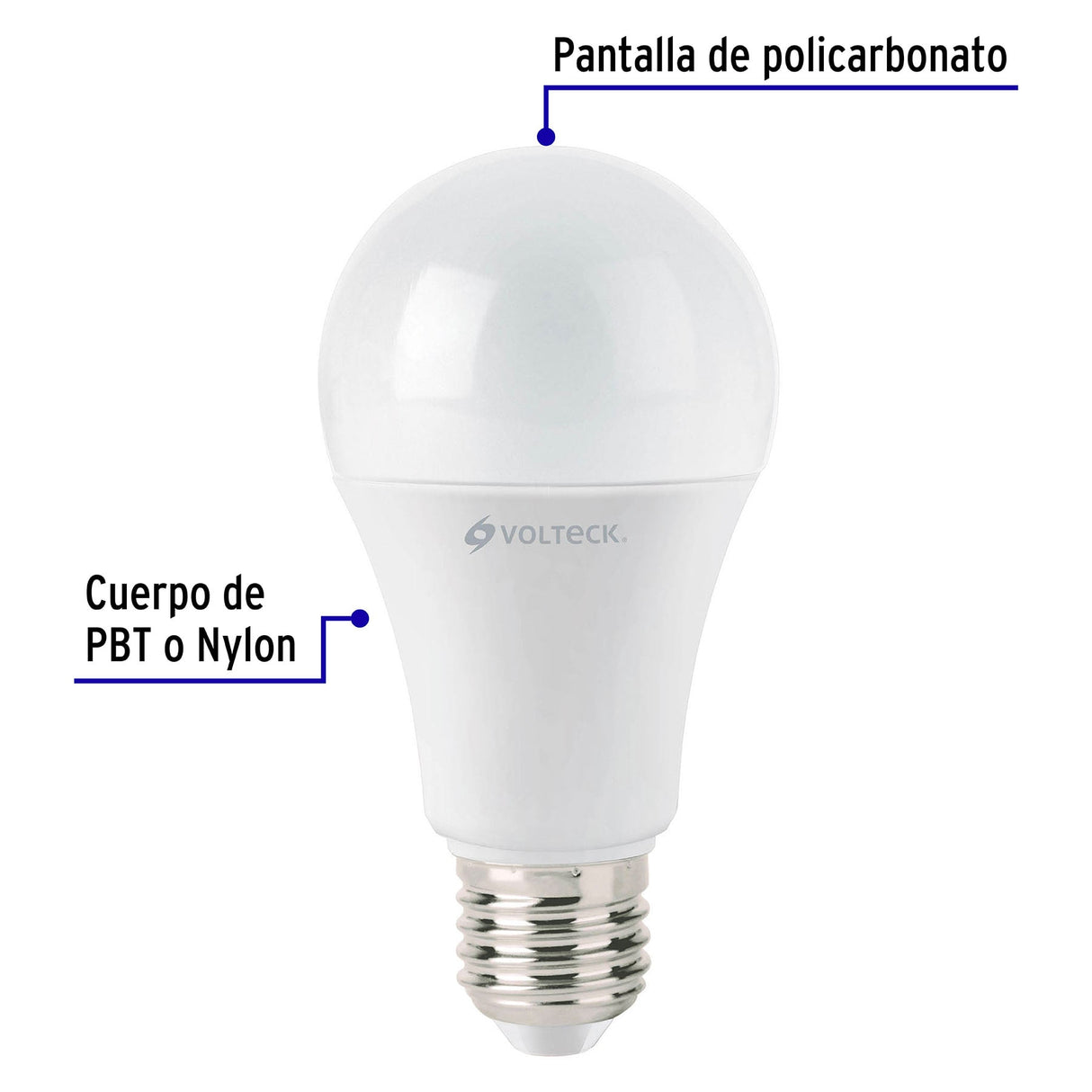 Foco LED 14 W (100 W) A19, 3000K Blanca Cálida, 1500 Lm, Caja
