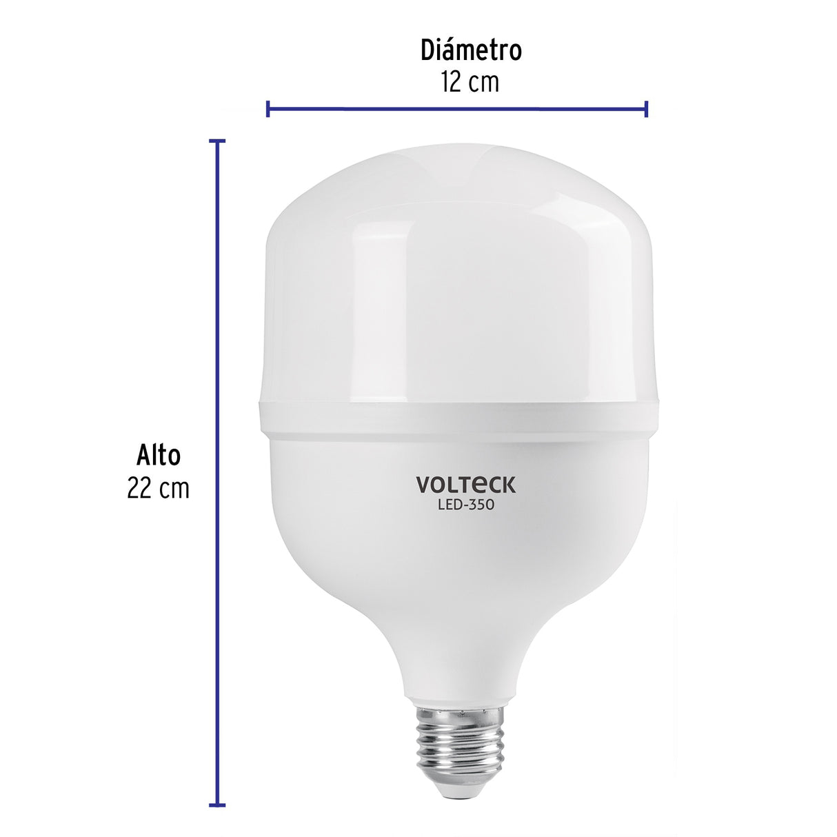 Foco LED Alta Potencia 40 W (350 W) 6500K Blanca Fría, E26