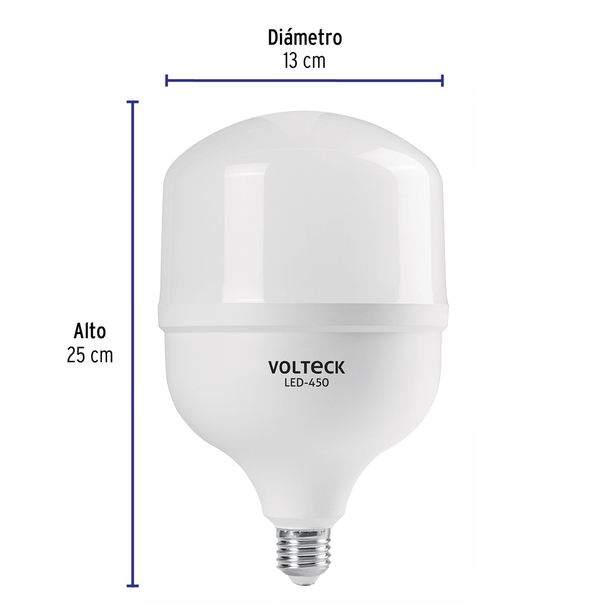 Foco LED Alta Potencia 50 W (450 W) 6500K Blanca Fría, E26