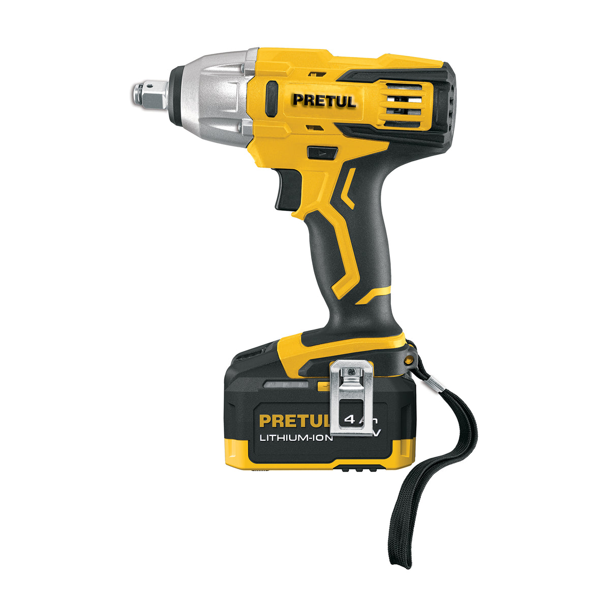 Llave de Impacto 1/2', 20 V, 155 lb/ft, 1 Batería 4 Ah, Pretul
