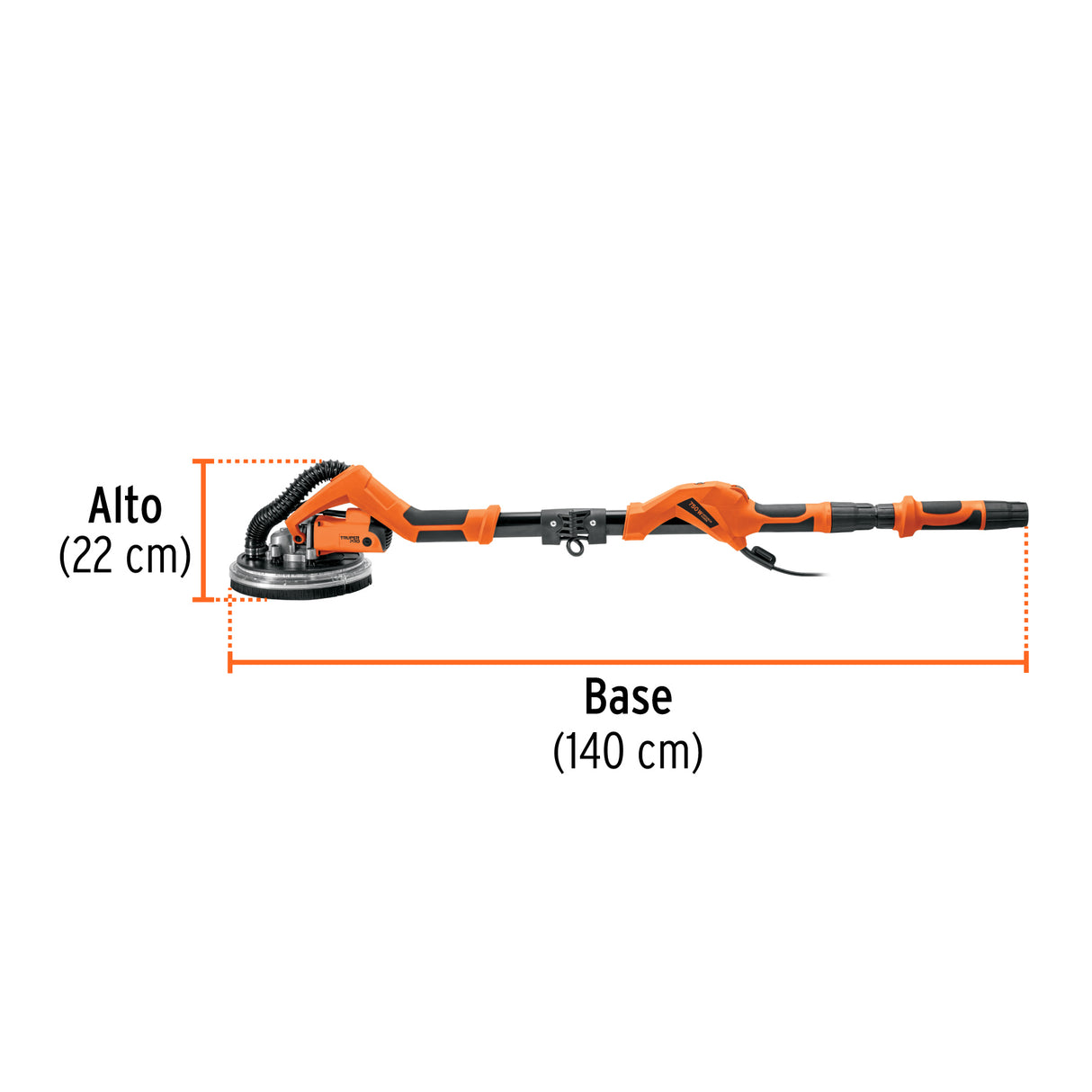 Lijadora de Pared y Techo 9' 750 W, Profesional, Truper Pro