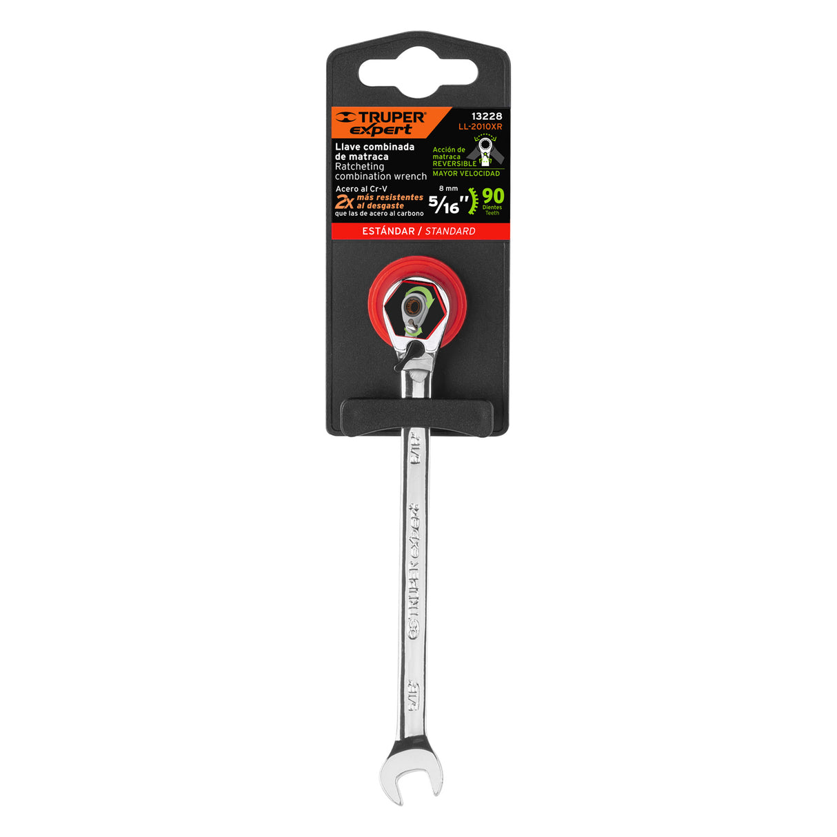 Llave Combinada Matraca Reversible 5/16'X138 mm Largo, Expert