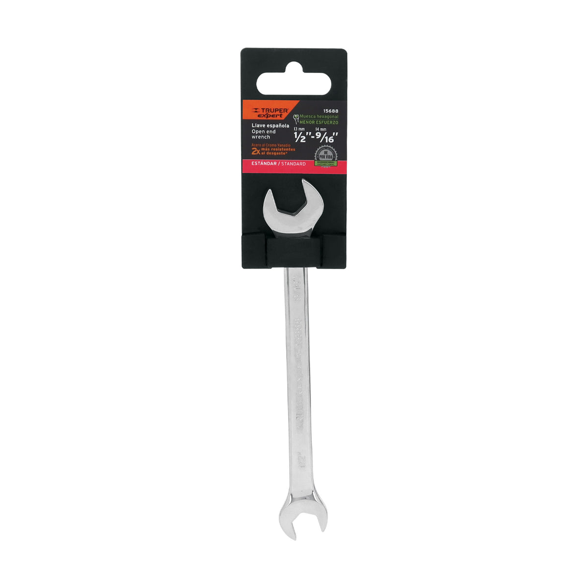 Llave Española, 1/2 X 9/16' X 181 mm de Largo, Truper Expert