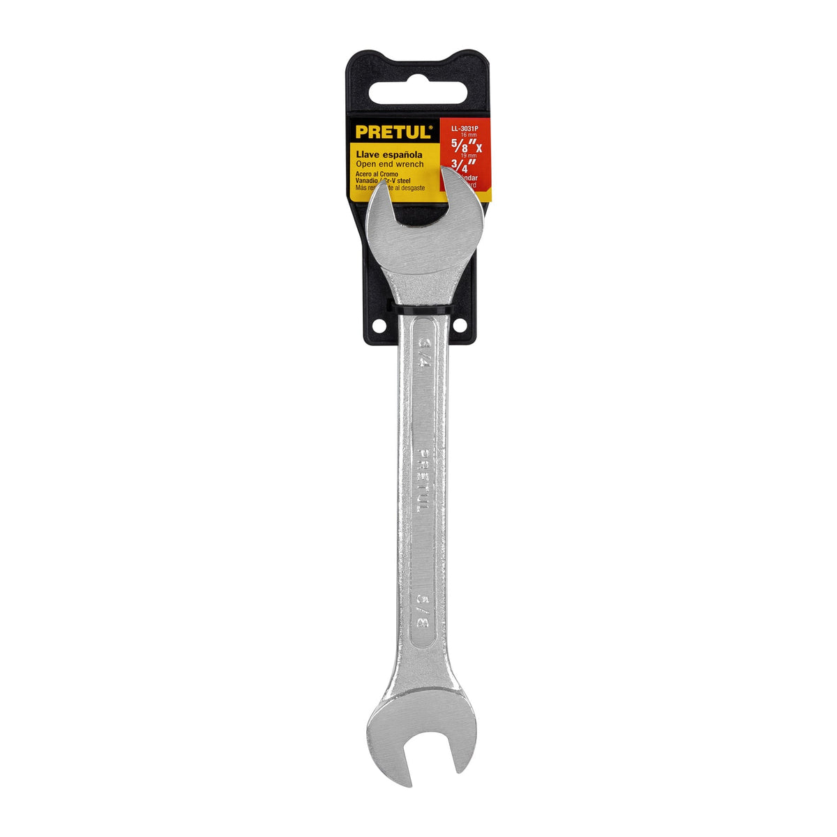Llave Española, 5/8 X 3/4' X 221 mm de Largo, Pretul