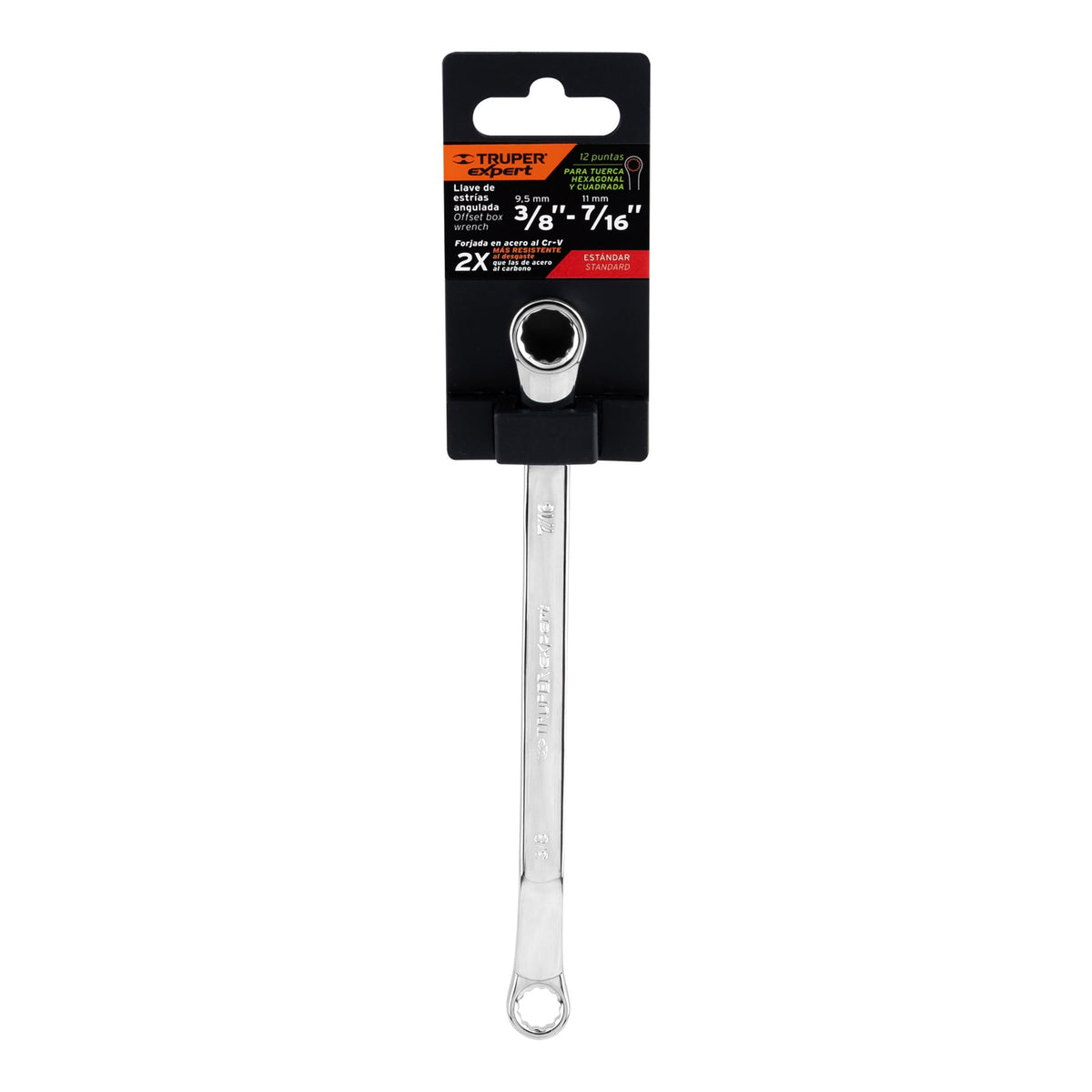 Llave de Estrías 3/8 X 7/16' X 181 mm Largo, Truper Expert