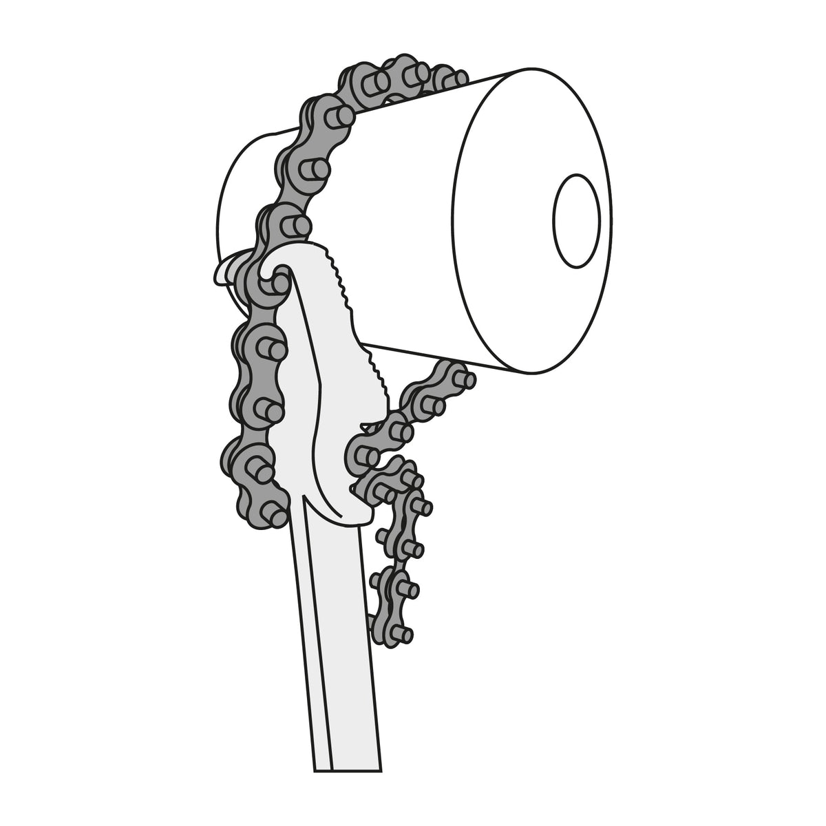 Llave Universal con Cadena con Mango de 11', Truper