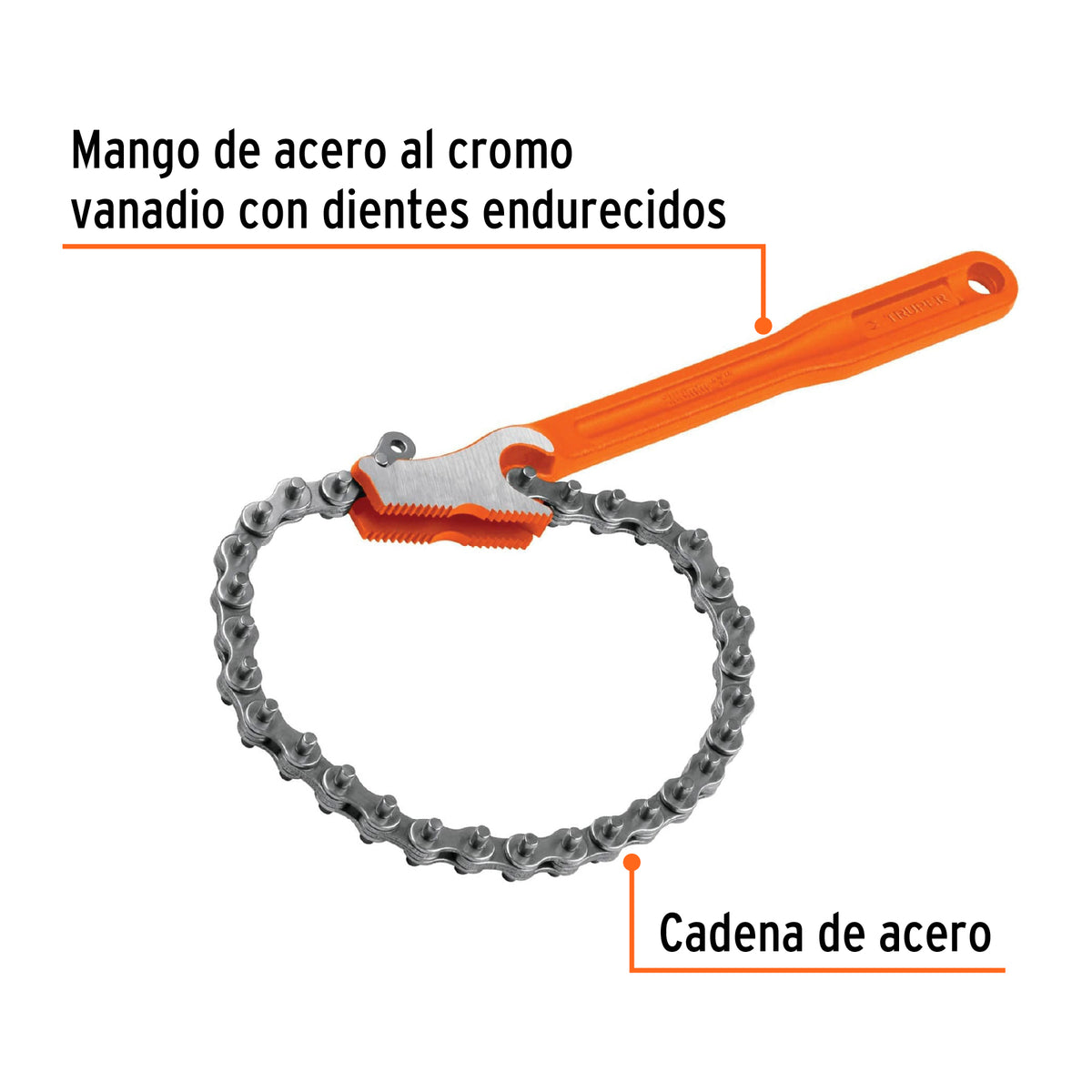 Llave Universal con Cadena con Mango de 11', Truper