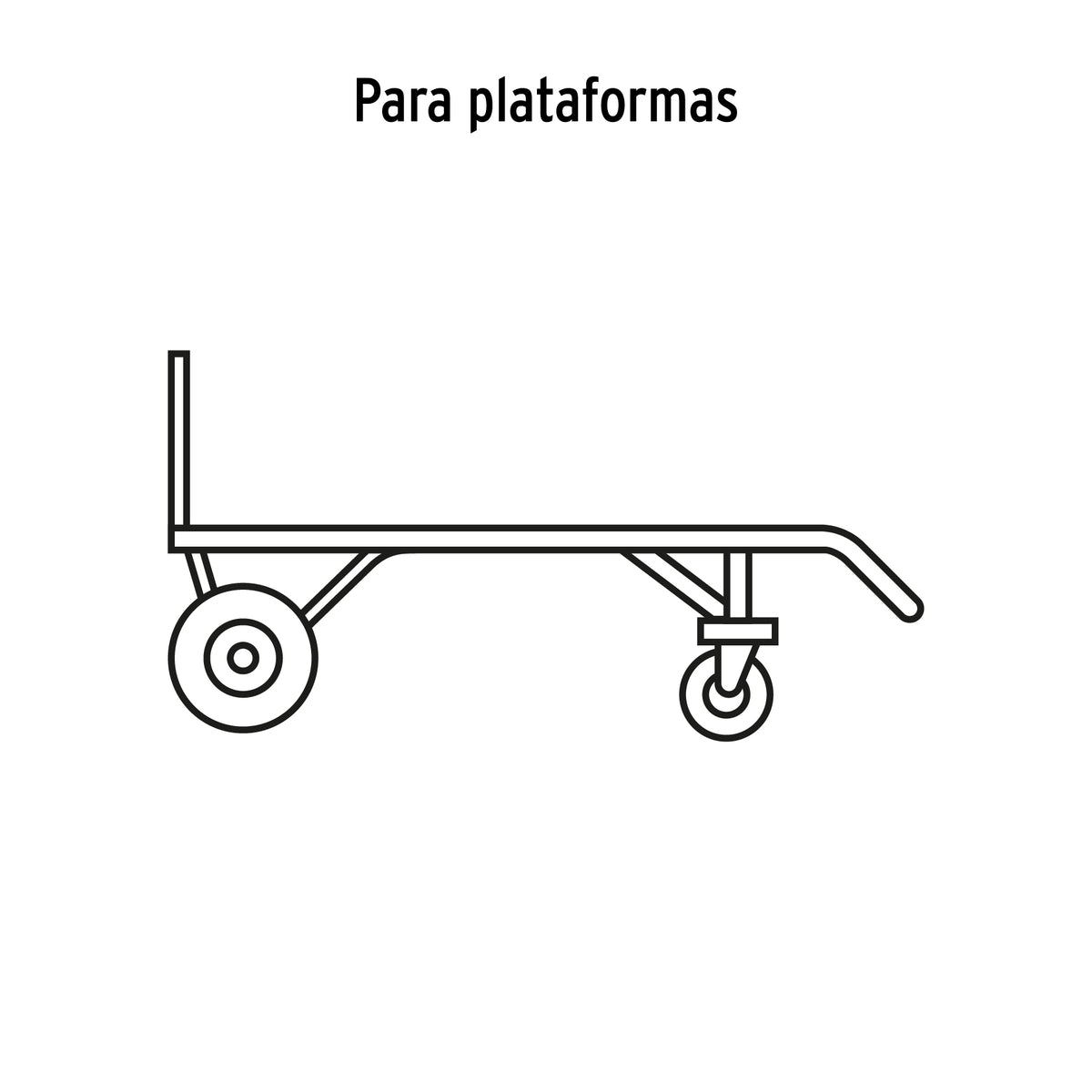 Rueda Imponchable 8' para Eje Central, Truper