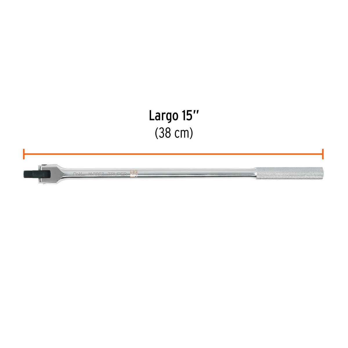 Mango Articulado de 15' X 13 mm para Dados Cuadro 3/8'