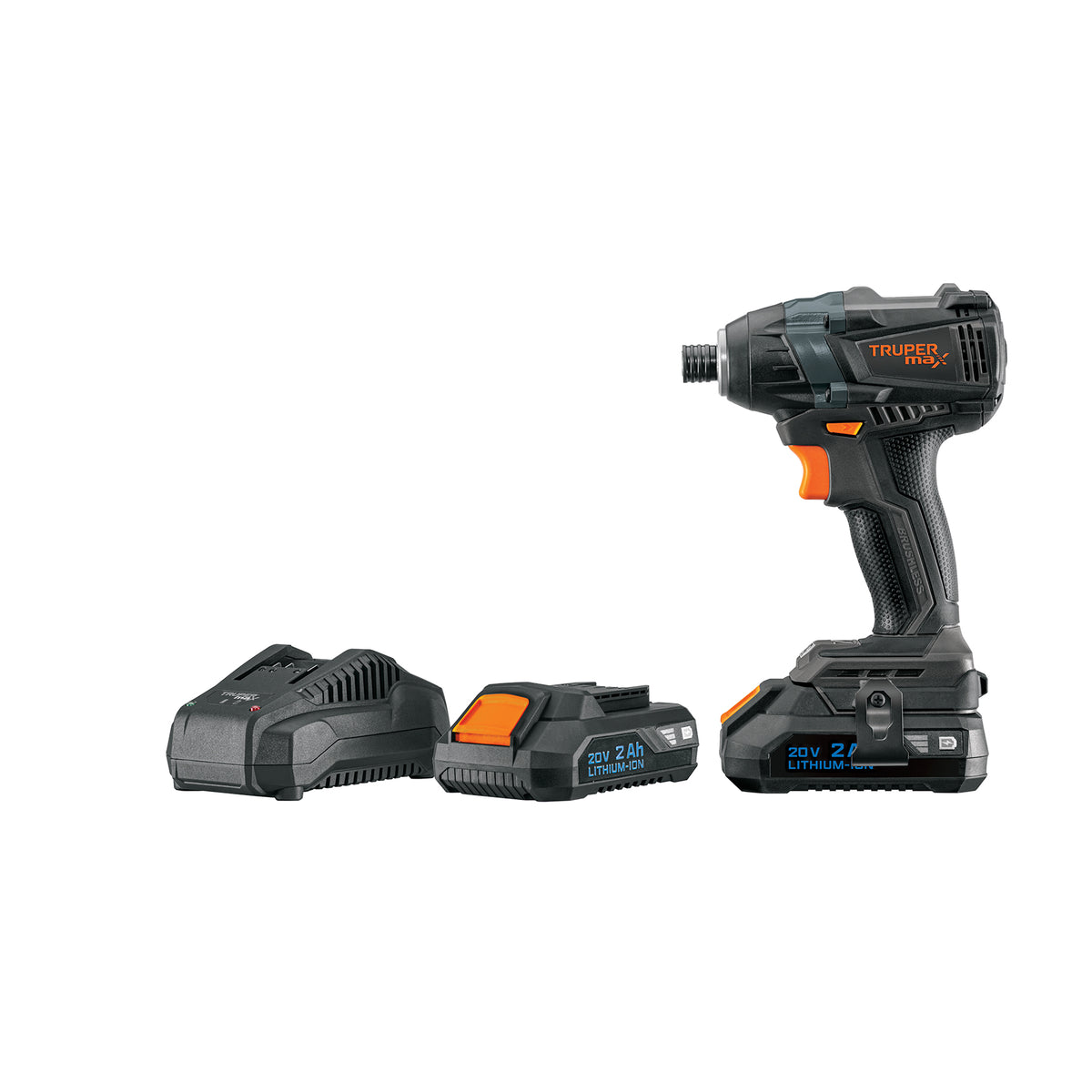 Destornillador de Impacto, 20 V, 2 Baterías 2 Ah, Max