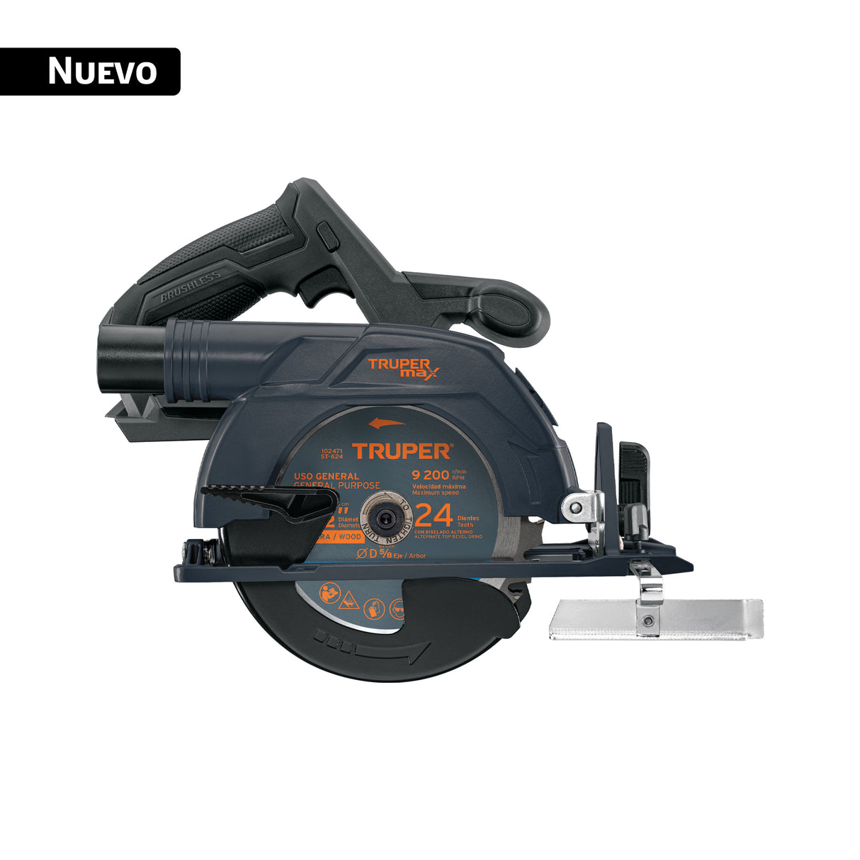 Sierra Circular 6-1/2', 20 V, S/Accesorios, Truper Max