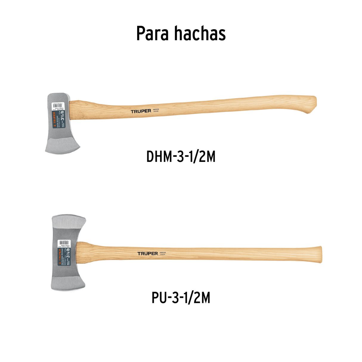 Mango Hickory 35' para Hacha Doble y Pulaski 3-1/2LB, Truper