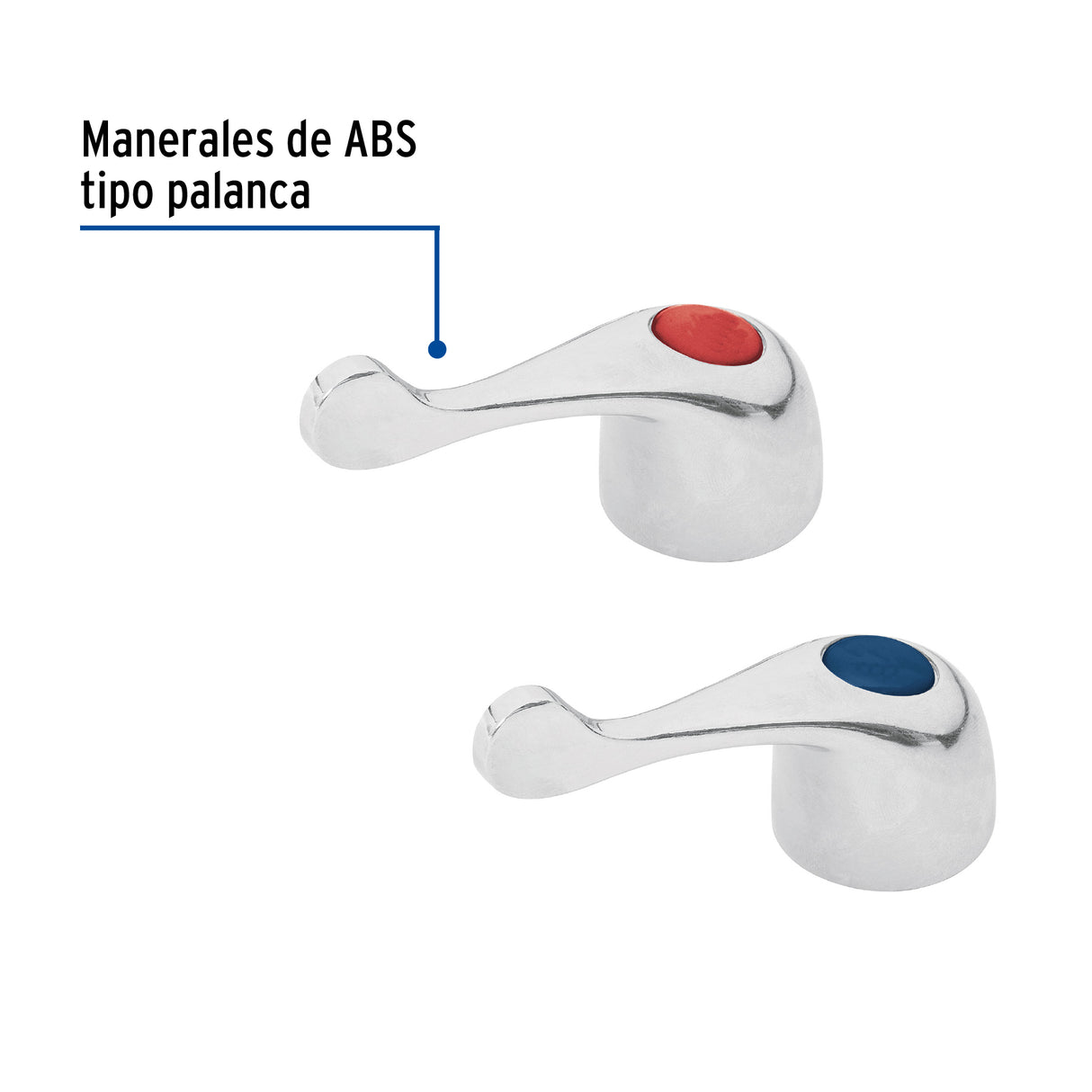 Juego de Manerales de Palanca para lav-fregadero, Cromo Basic