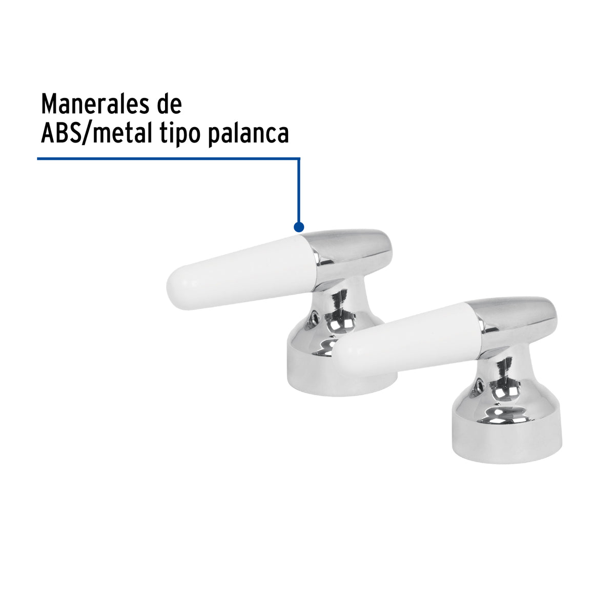 Juego de Manerales Cono para lavabo-fregadero, Cromo, Basic