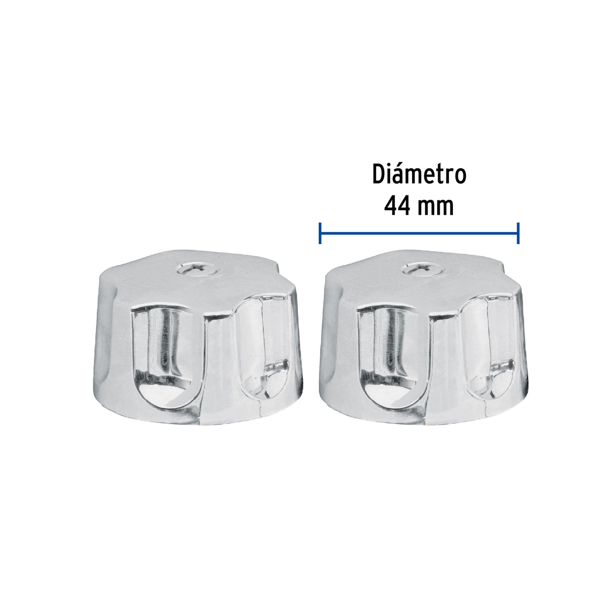 Juego de Manerales Hex de ABS para lav-fregadero, Cromo, Basic