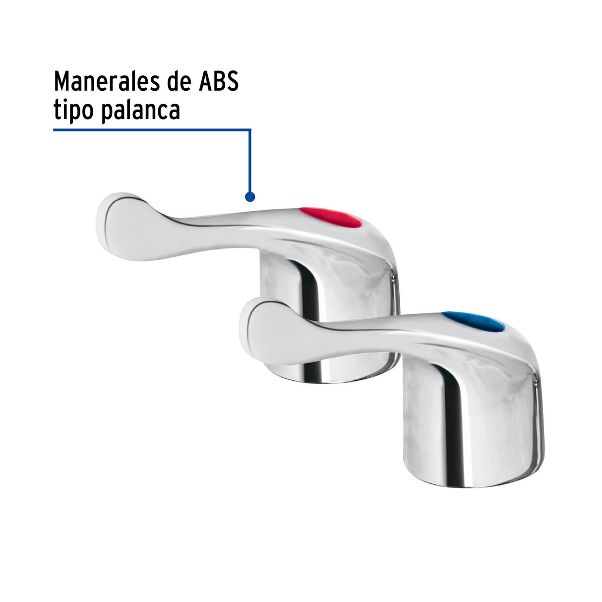 Juego de Manerales de Palanca para lav-fregadero, Cromo, Basic