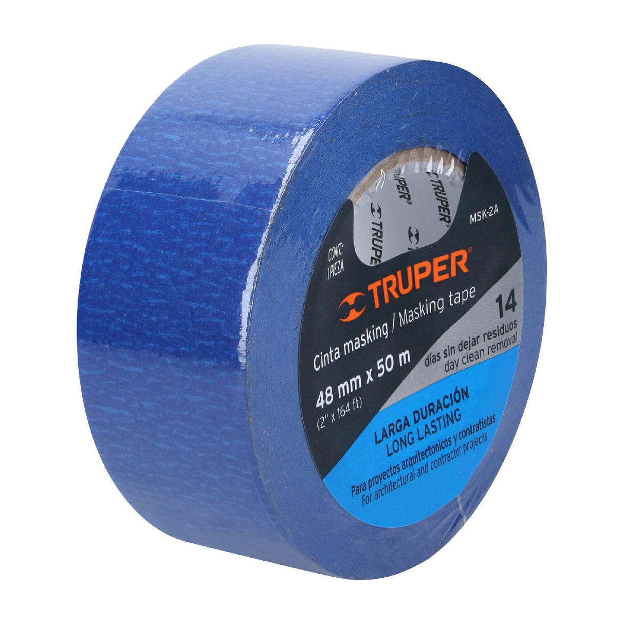 Cinta Masking Tape Azul de 2' X 50 m para Pintor, Truper