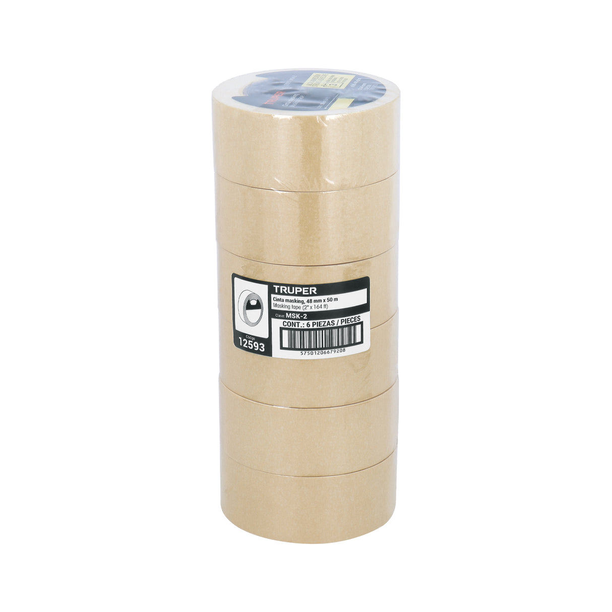 Cinta Masking Tape de 2' X 50 m, Truper