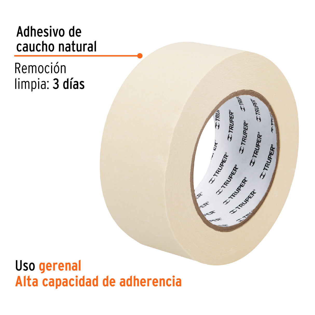 Cinta Masking Tape de 2' X 50 m, Truper