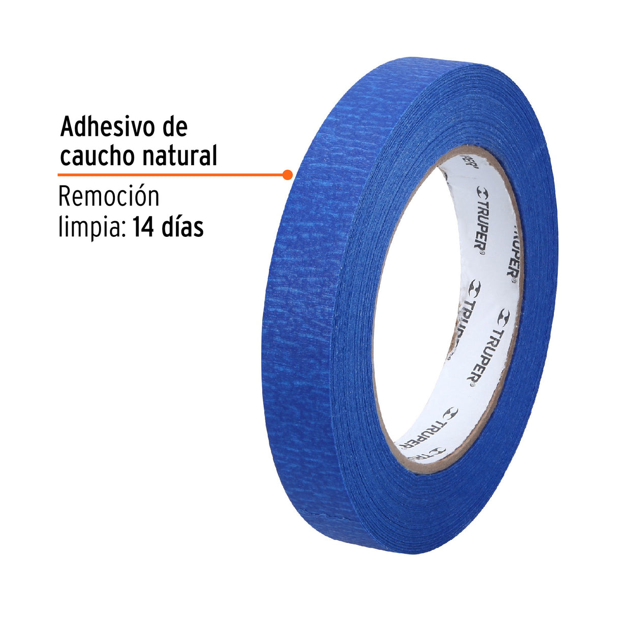 Cinta Masking Tape Azul de 3/4' X 50 m para Pintor, Truper