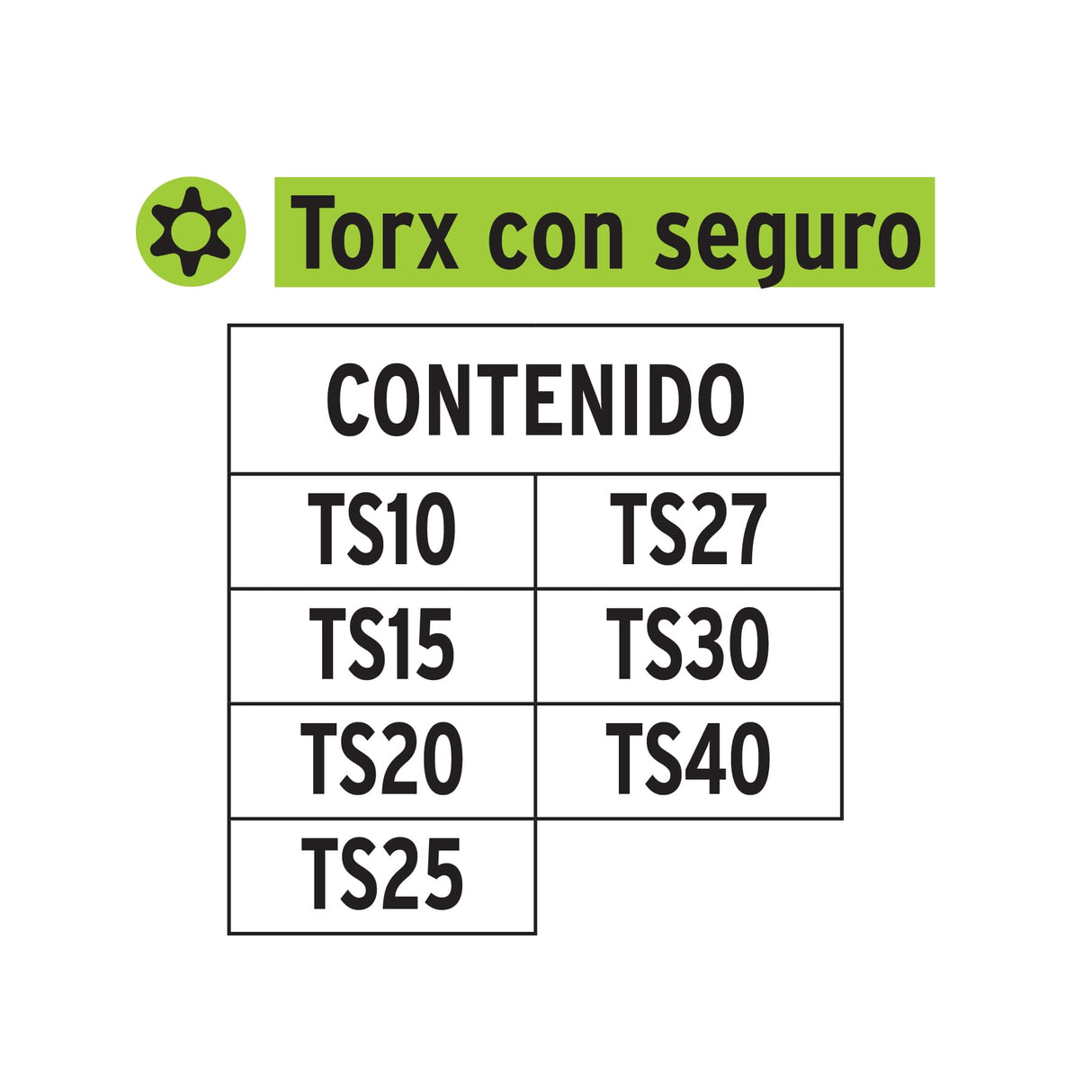 Juego de 7 Puntas Torx Combinadas C/Seguro Largo 2', Expert
