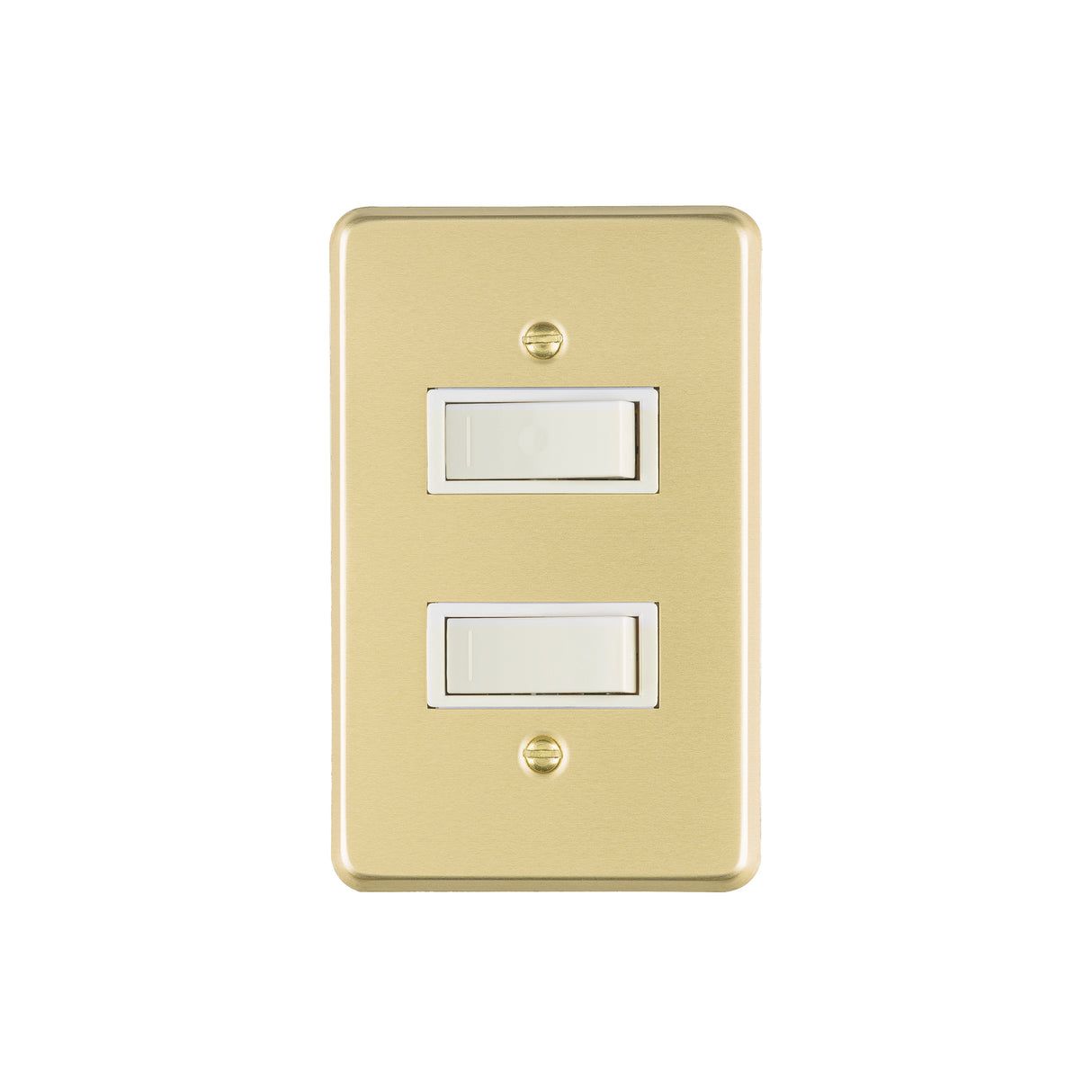 Placa Armada 2 Interruptores Sencillos, Línea Económica