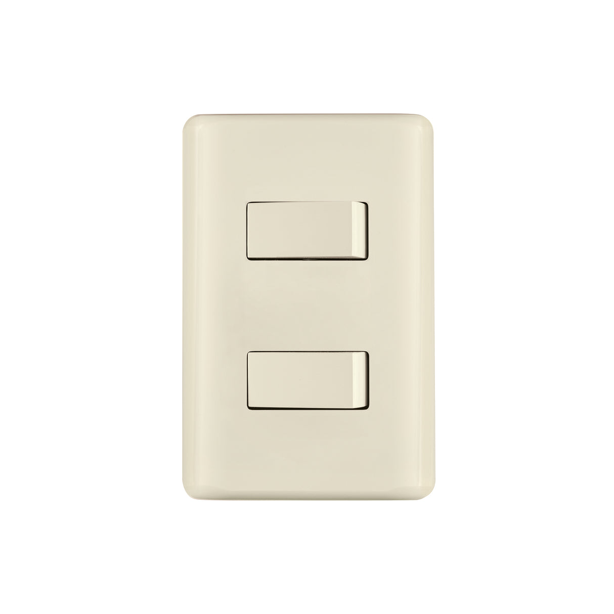 Placa armada 1 interruptor y 1 escalera, marfil, Basic