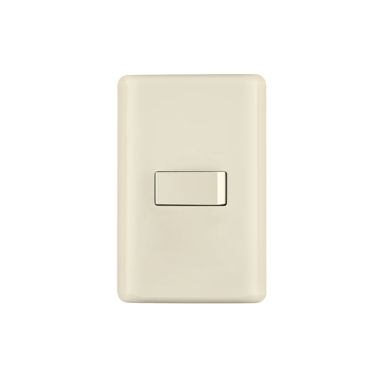 Placa armada 1 interruptor de escalera, marfil, Basic
