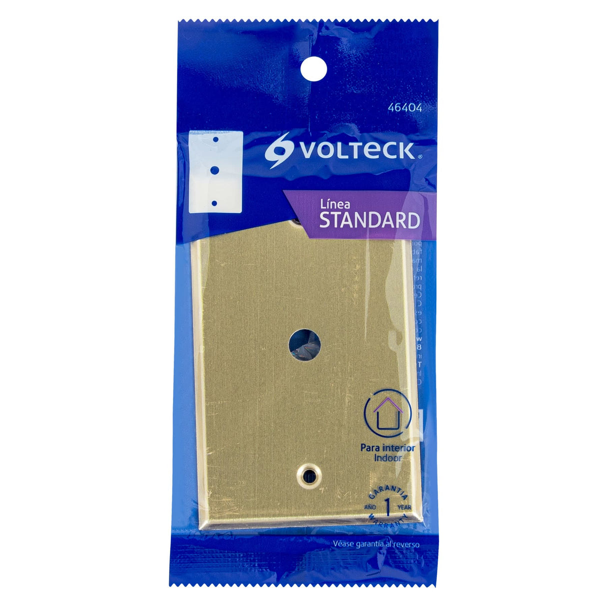 Placa Pasacable de Aluminio, Línea Standard, Volteck